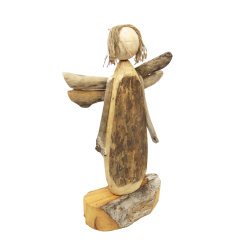 Anioł z surowego drewna Hand Made 38cm